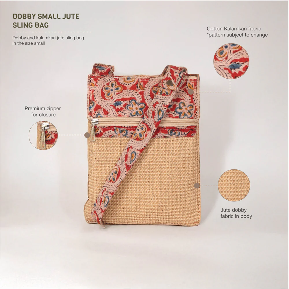 dobby kalamkari sling bag small dobby kalamkari sling bag small