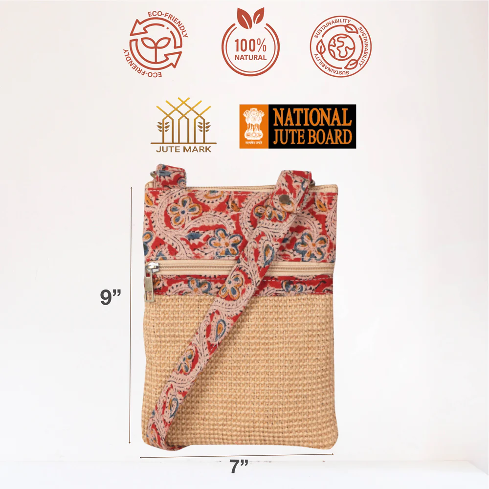 dobby kalamkari sling bag small dobby kalamkari sling bag small