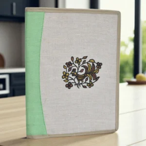 Home jute folder with sohrai painting for meeting, office use.